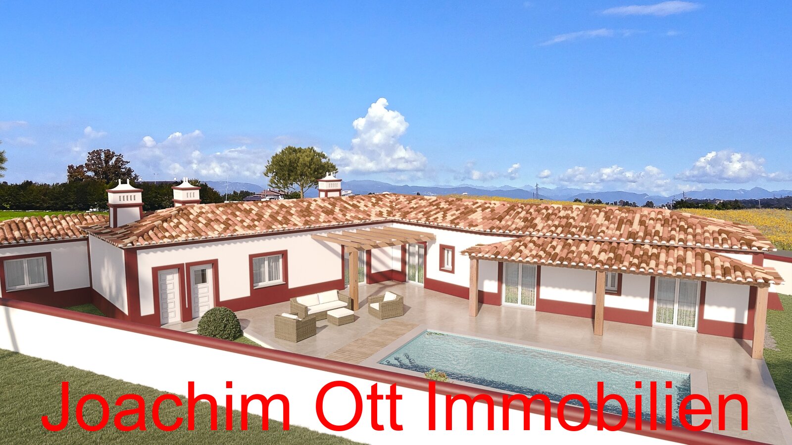 Neubau Projekt - Haus am Meer mit Pool und Garage