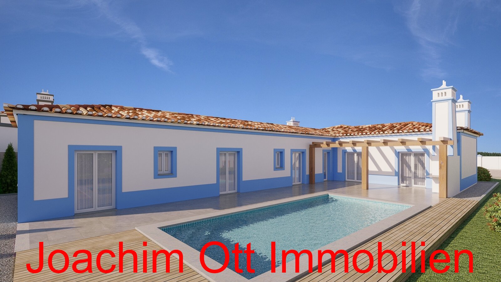 Neubau Projekt - Haus am Meer mit Pool und Garage