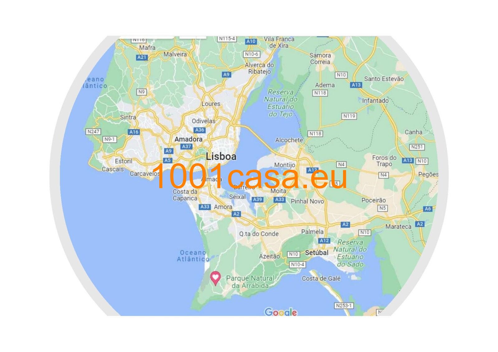 Sesimbra - Setubal: Bauträger / Investment-Areal mit genehmigtem Projekt für 12 Luxusvillen - Nähe Praia do Meco