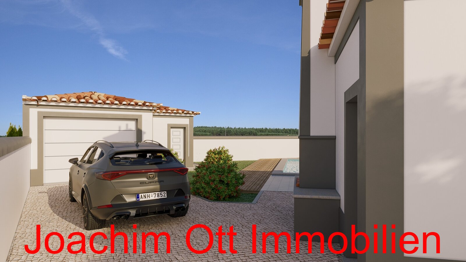 Neubau Projekt - Haus am Meer mit Pool und Garage