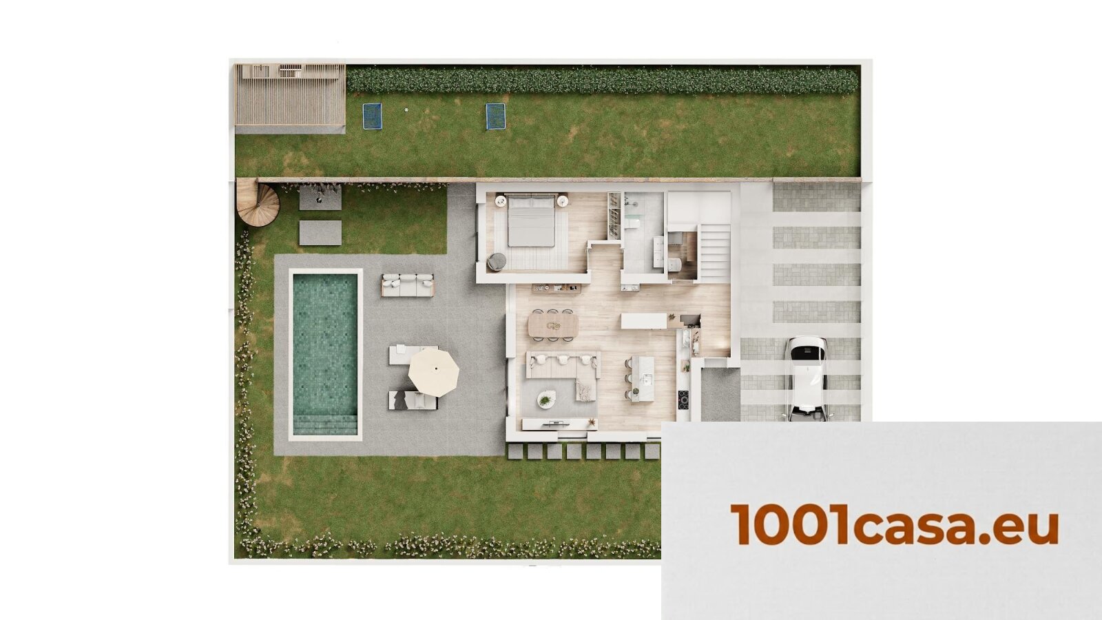 Neubau-Villa mit Pool, ca. 1km zum Strand, Sao Martinho do Porto, 3 Schlafzimmer, Vermietungspotenzial